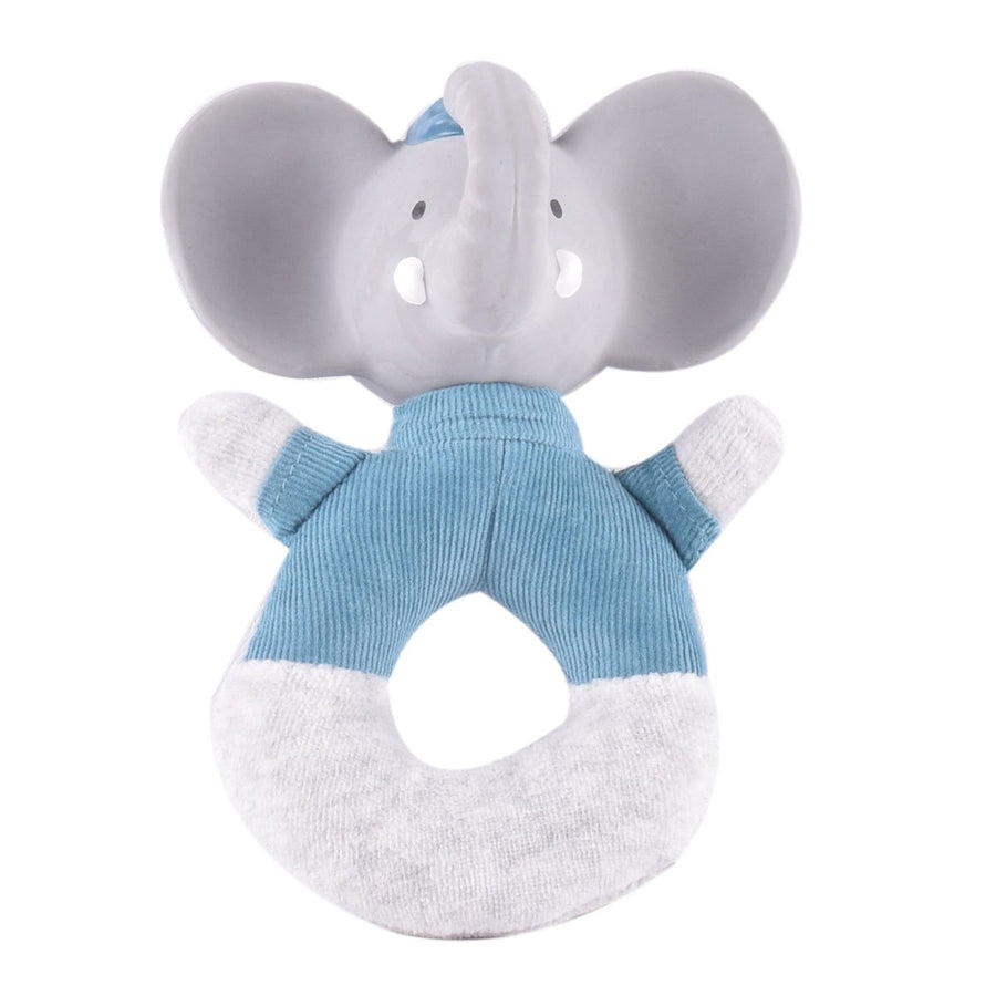 Alvin the Elephant Soft Baby Rattle - Tikiri Toys