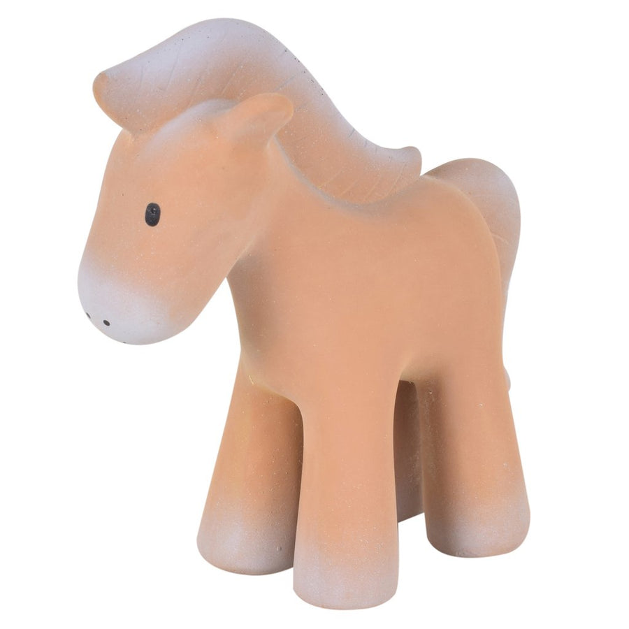 Horse - Natural Rubber Baby Rattle & Bath Toy - Tikiri Toys