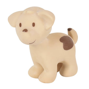 Puppy - Natural Rubber Baby Rattle & Bath Toy - Tikiri Toys