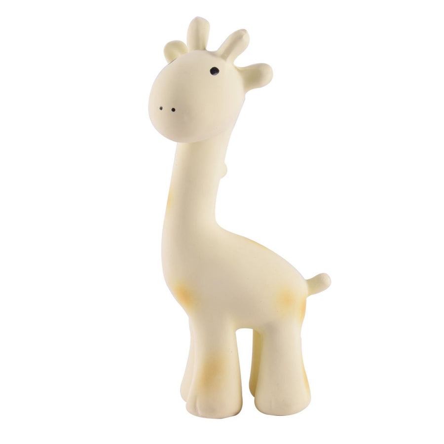 Giraffe - Natural Rubber Baby Rattle & Bath Toy - Tikiri Toys