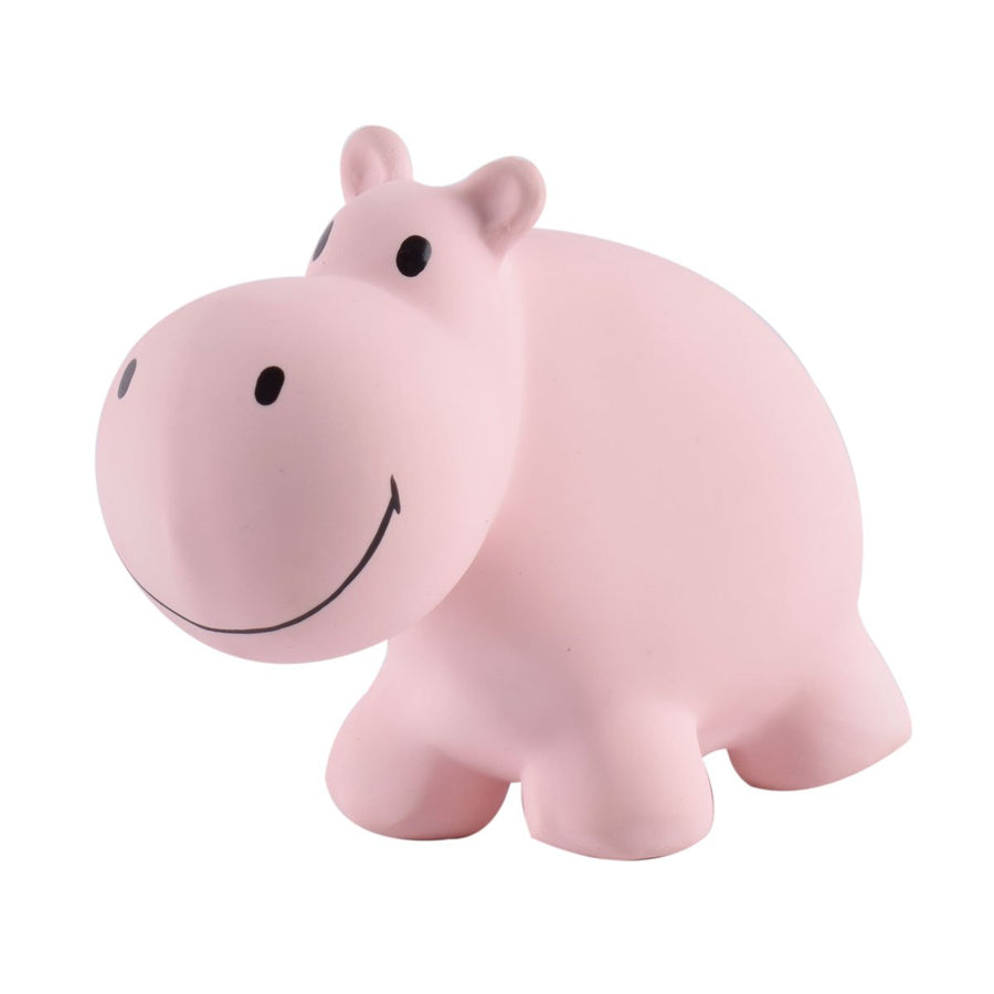 Hippo - Natural Rubber Baby Rattle & Bath Toy - Tikiri Toys