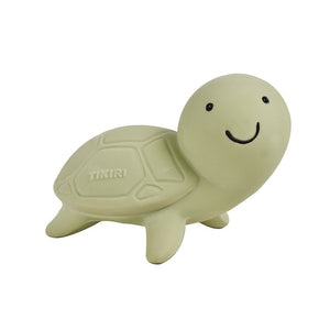 Turtle - Natural Rubber Baby Rattle & Bath Toy - Tikiri Toys