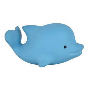 Dolphin - Natural Rubber Baby Rattle & Bath Toy - Tikiri Toys