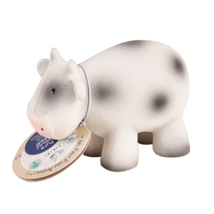 Cow - Natural Rubber Baby Rattle & Bath Toy - Tikiri Toys